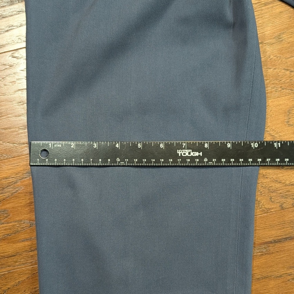 Loro Piana Carlo Pants Mens 56 Blue Cotton Straight Leg Flat Front Made in Italy - Picture 11 of 15